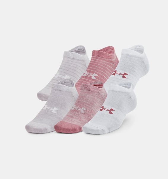 Pembe Unisex UA Essential 6’lı Paket No Show Çorap