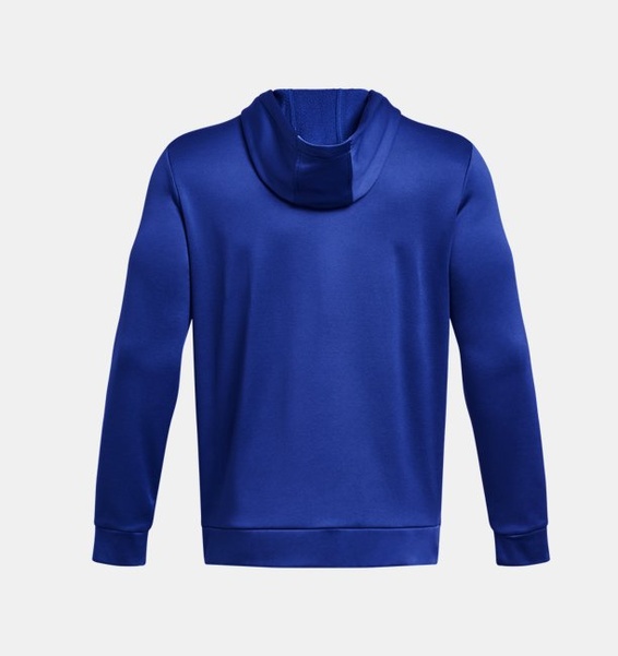 Mavi Erkek UA Armour Fleece Tam Fermuarlı Kapüşonlu Üst