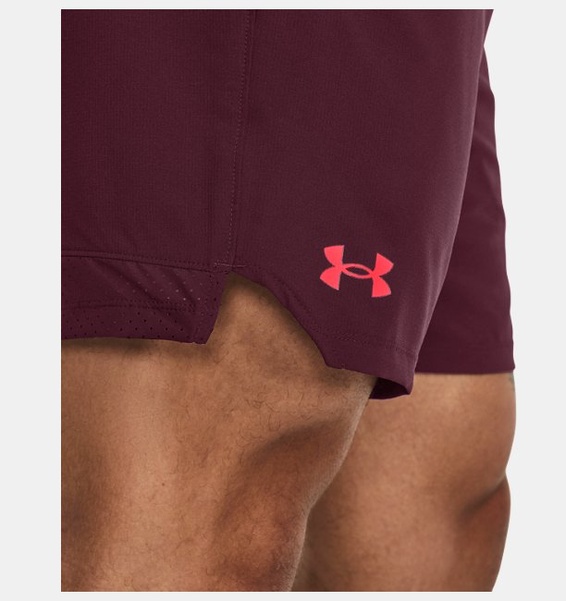 Kırmızı Erkek UA Vanish Dokuma 6inch Şort