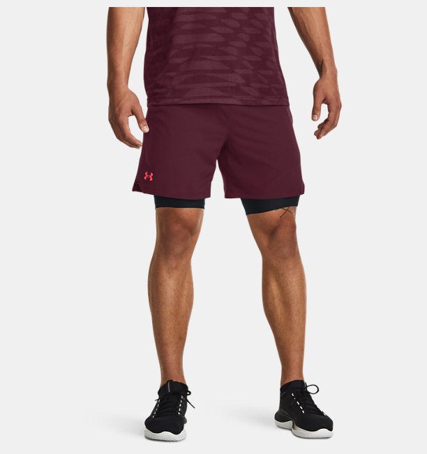 Erkek UA Vanish Dokuma 6inch Şort Kırmızı