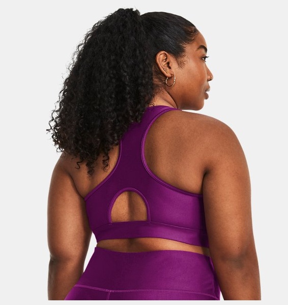 Mor Kadın HeatGear® Armour Mid Padless Spor Sütyeni