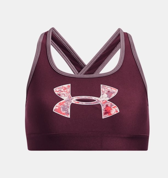 Bordo Kız Çocuk UA Crossback Graphic Spor Sütyeni
