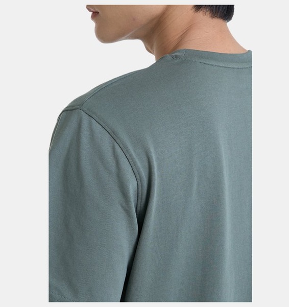 Yeşil Erkek UA LOGO EMB Heavyweight Kısa Kollu T-shirt