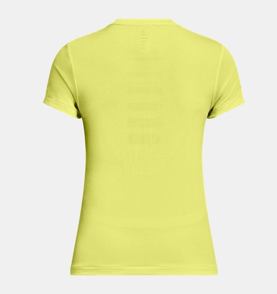 Sarı Kadın UA Dikişsiz Stride Kısa Kollu T-shirt