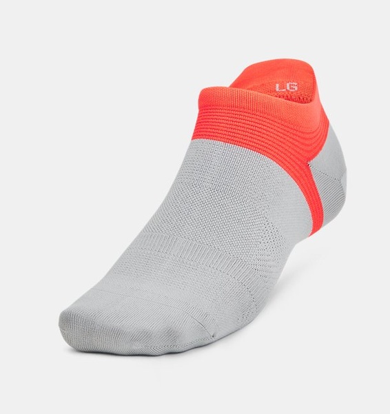 Gri Unisex UA ArmourDry™ Koşu Lite 2’li Paket No Show Tab Çorap
