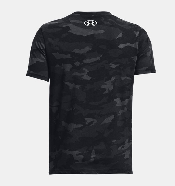 Siyah Erkek Çocuk UA Sportstyle Logo Baskılı Kısa Kollu