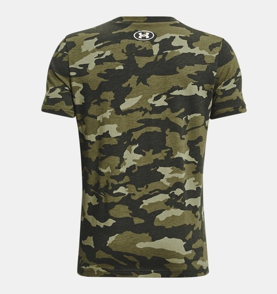 Haki Erkek Çocuk UA Sportstyle Logo Baskılı Kısa Kollu