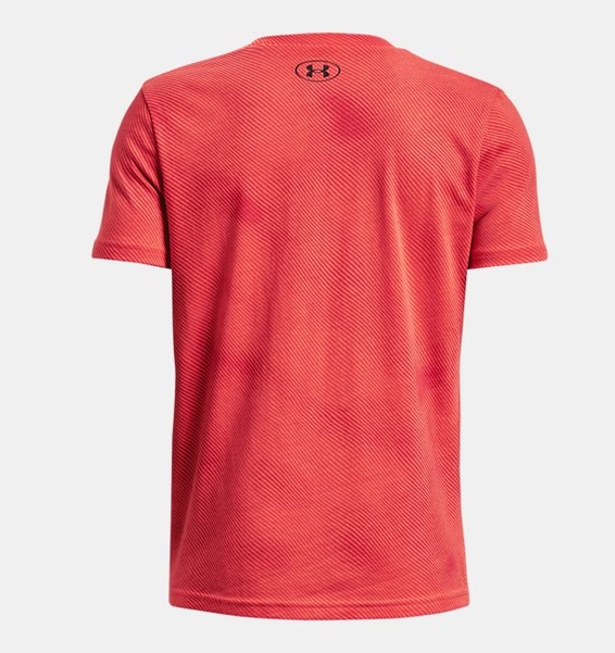 Kırmızı Erkek Çocuk UA Sportstyle Logo Baskılı Kısa Kollu