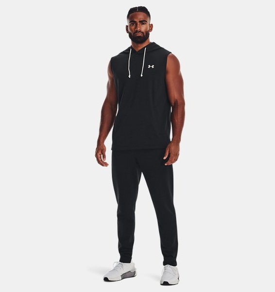 Siyah UA Rival Terry Pant