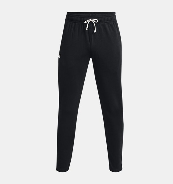 Siyah UA Rival Terry Pant