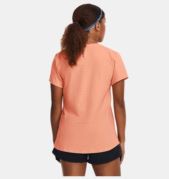 Yavruağzı Kadın UA Serin Tutan Laser T-shirt