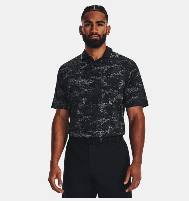 Erkek UA Serin Tutan Edge Polo Siyah