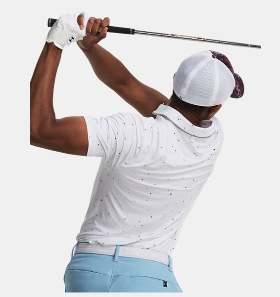 Beyaz Erkek UA Serin Tutan  Verge Polo