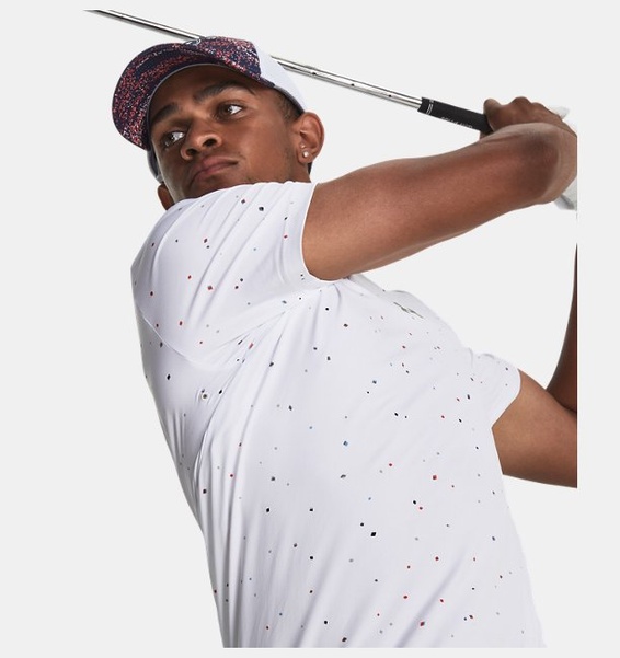 Beyaz Erkek UA Serin Tutan  Verge Polo