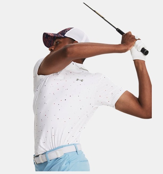 Beyaz Erkek UA Serin Tutan  Verge Polo