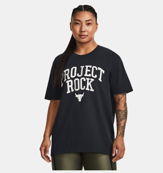 Siyah Kadın Project Rock Heavyweight Campus T-shirt