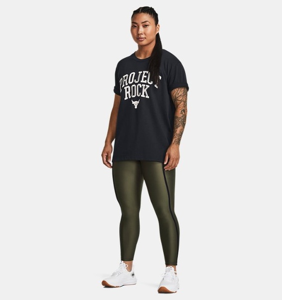 Siyah Kadın Project Rock Heavyweight Campus T-shirt