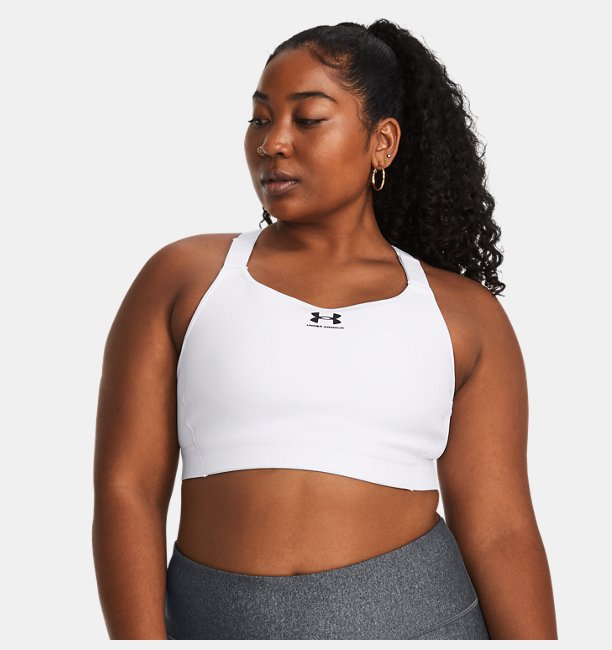 Kadın UA HeatGear High Spor Sütyeni Beyaz