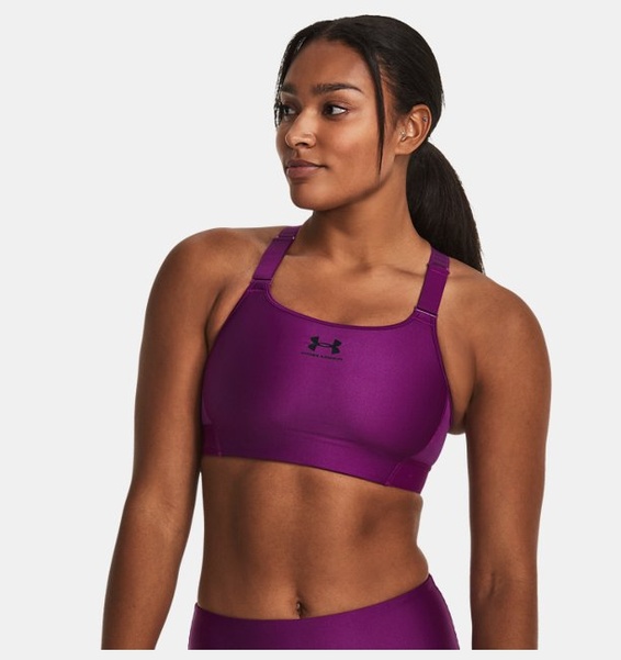 Mor Kadın UA HeatGear High Spor Sütyeni