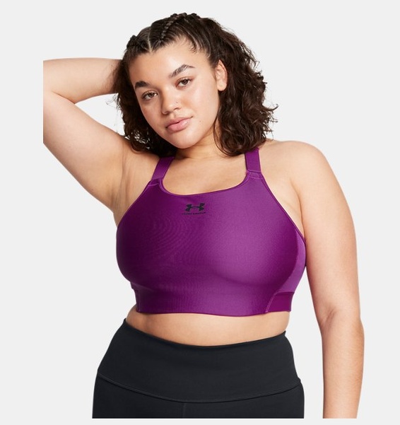 Mor Kadın UA HeatGear High Spor Sütyeni