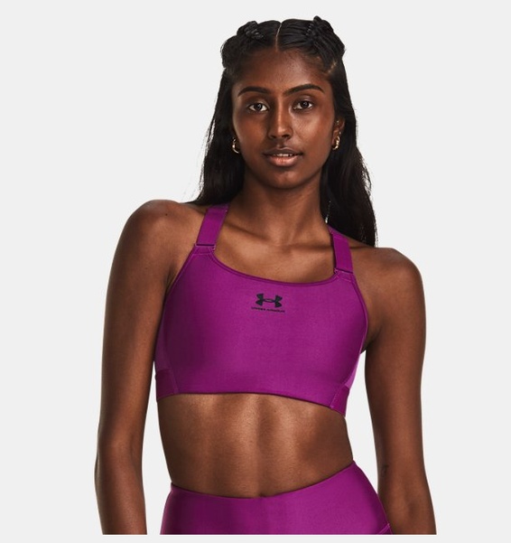 Mor Kadın UA HeatGear High Spor Sütyeni