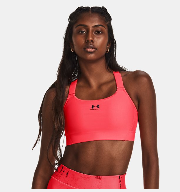 Kadın UA HeatGear High Spor Sütyeni Kırmızı