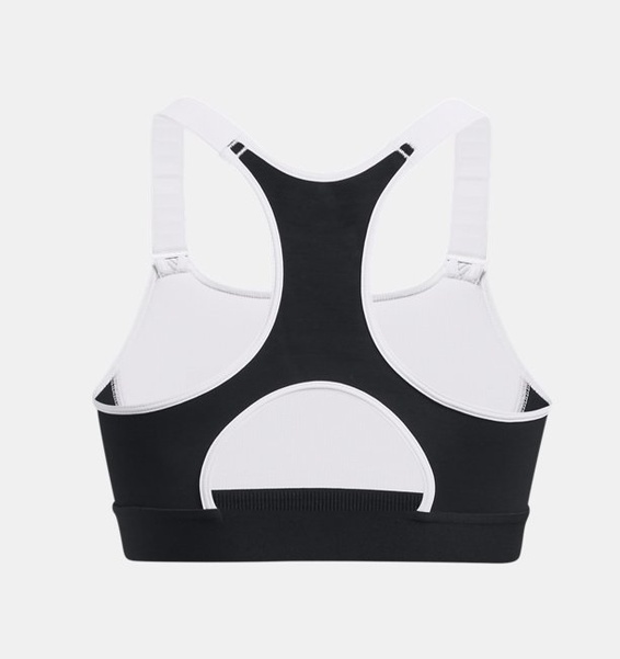 Siyah Kadın HeatGear® Armour High Baskılı Spor Sütyeni