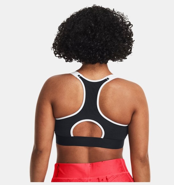 Kırmızı Kadın HeatGear® Armour High Baskılı Spor Sütyeni