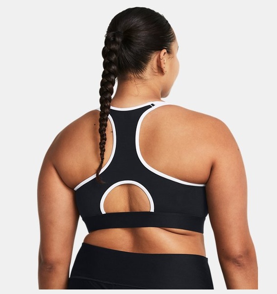 Kırmızı Kadın HeatGear® Armour High Baskılı Spor Sütyeni
