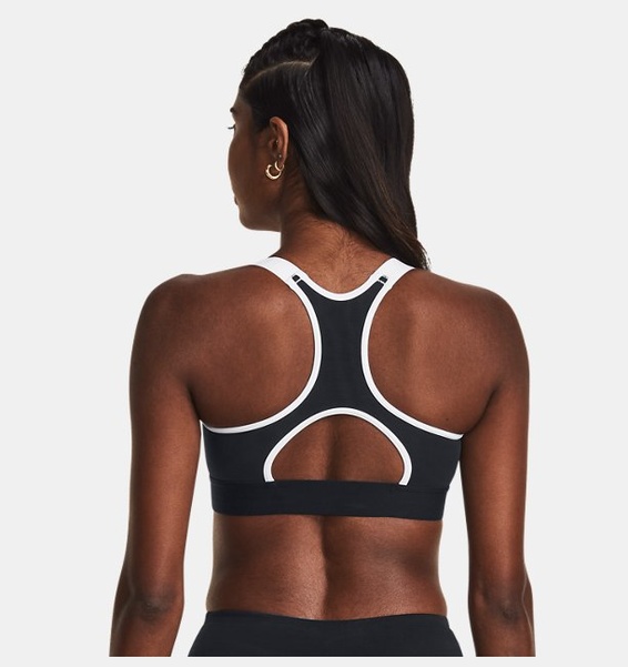 Kırmızı Kadın HeatGear® Armour High Baskılı Spor Sütyeni