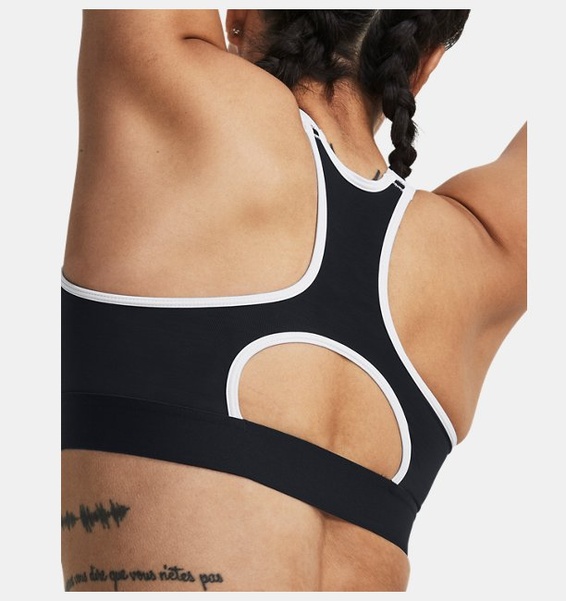 Kırmızı Kadın HeatGear® Armour High Baskılı Spor Sütyeni
