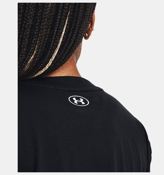 Siyah Kadın UA Collegiate Crop Kısa Kollu