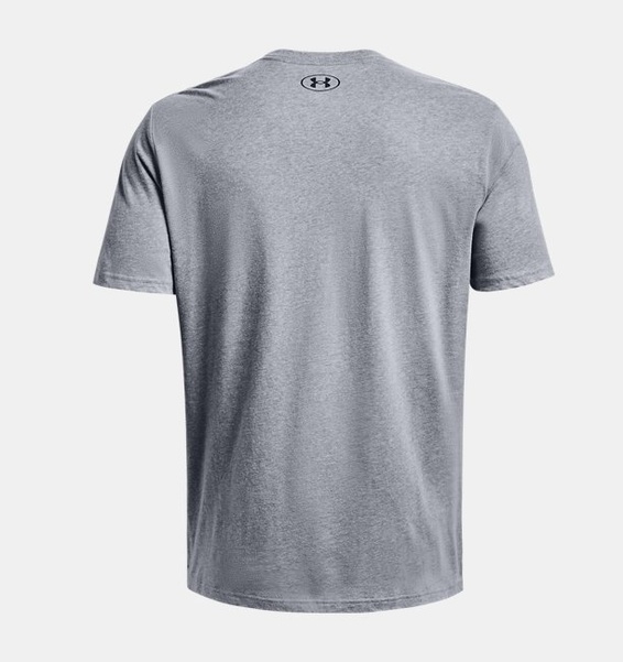 Gri Erkek UA Big Logo Fill Kısa Kollu T-shirt