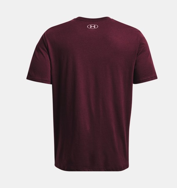 Bordo Erkek UA Big Logo Fill Kısa Kollu T-shirt