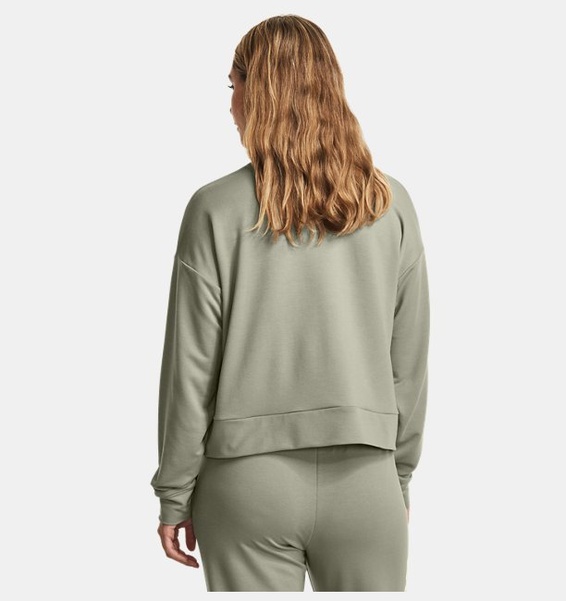 Yeşil Kadın UA Rival Terry Mock Bisiklet Yaka