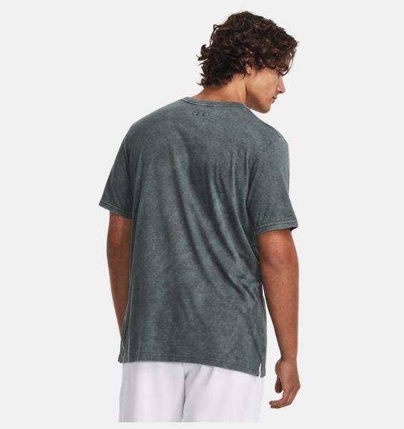 Gri Erkek UA Elevated Core Wash Kısa Kollu
