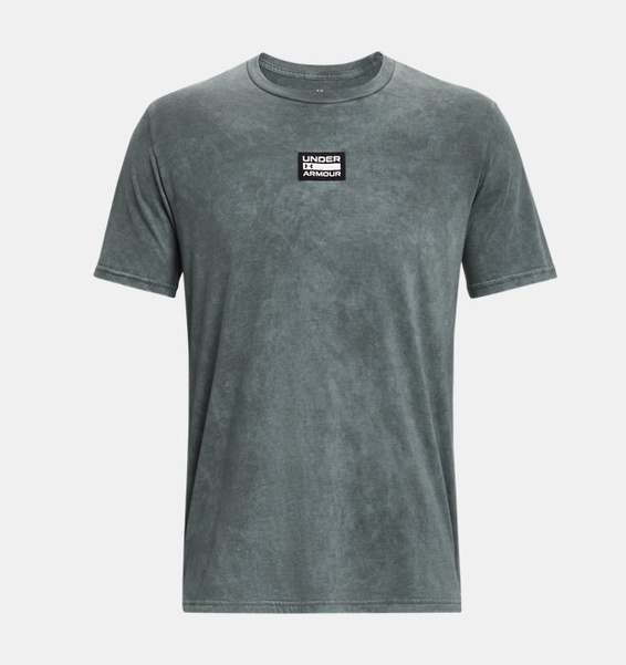 Gri Erkek UA Elevated Core Wash Kısa Kollu