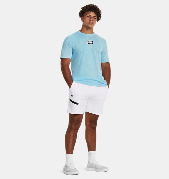 Mavi Erkek UA Elevated Core Wash Kısa Kollu T-shirt