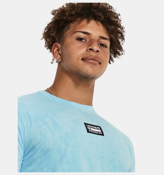 Mavi Erkek UA Elevated Core Wash Kısa Kollu T-shirt