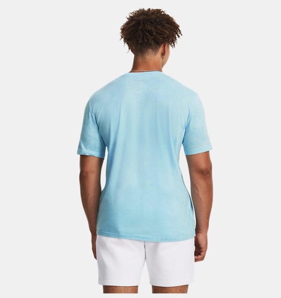 Mavi Erkek UA Elevated Core Wash Kısa Kollu T-shirt