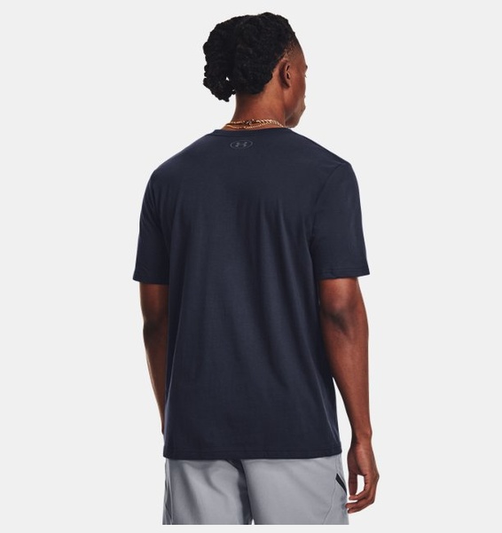 Lacivert Erkek UA Elevated Core Pocket Kısa Kollu