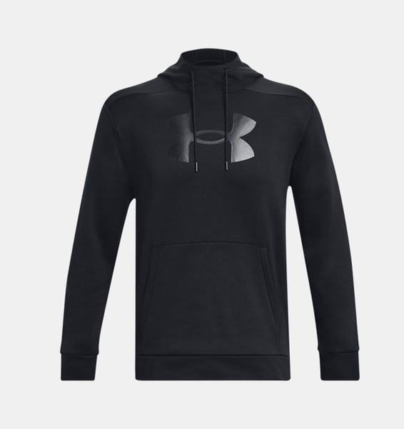 Siyah Erkek UA Armour Fleece Big Logo HD Sweatshirt