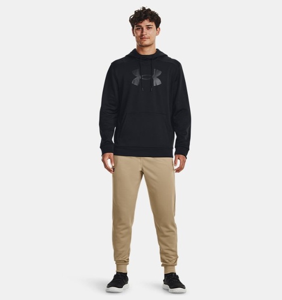 Siyah Erkek UA Armour Fleece Big Logo HD Sweatshirt