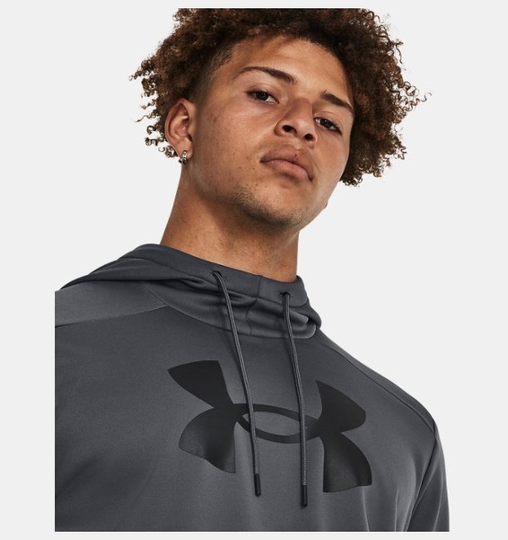 Gri Erkek UA Armour Fleece Big Logo HD Sweatshirt