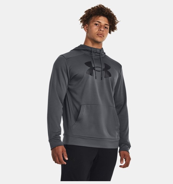 Gri Erkek UA Armour Fleece Big Logo HD Sweatshirt