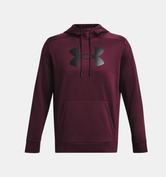 Bordo Erkek UA Armour Fleece Big Logo HD Sweatshirt
