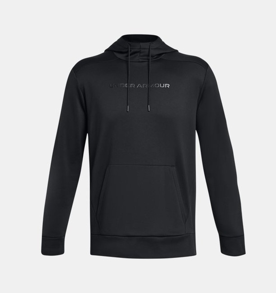Siyah Erkek Armour Fleece® Graphic Kapüşonlu Üst