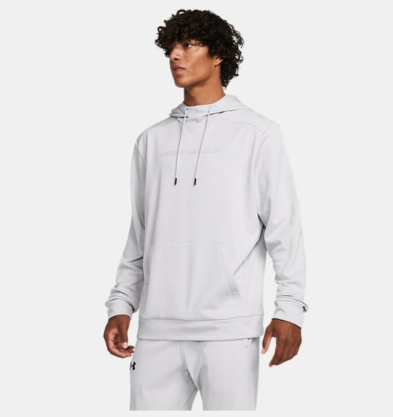 Gri Erkek Armour Fleece® Graphic Kapüşonlu Üst