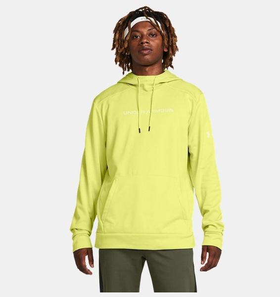 Yeşil Erkek Armour Fleece® Graphic Kapüşonlu Üst