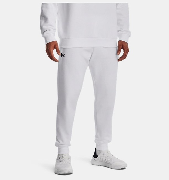 Beyaz Erkek UA Rival Fleece Eşofman Altı